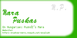 mara puskas business card